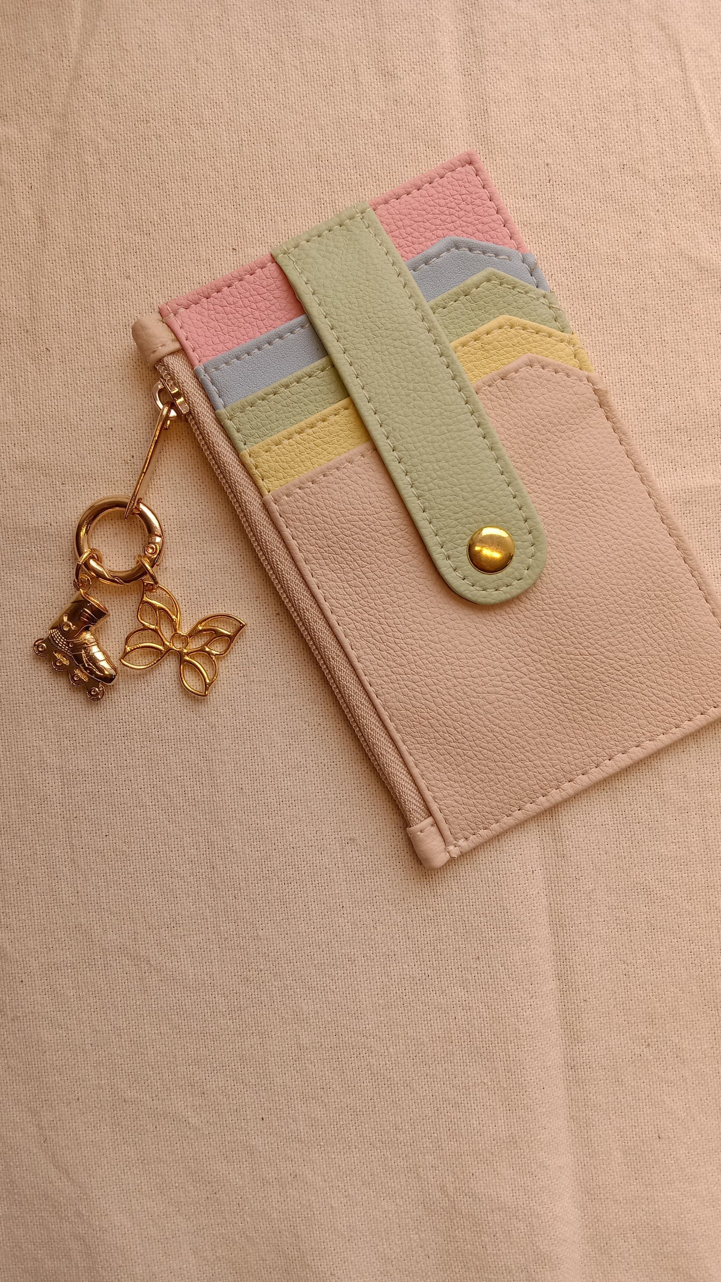 Tarjetero NIJI Multicolor Pastel X2 charms