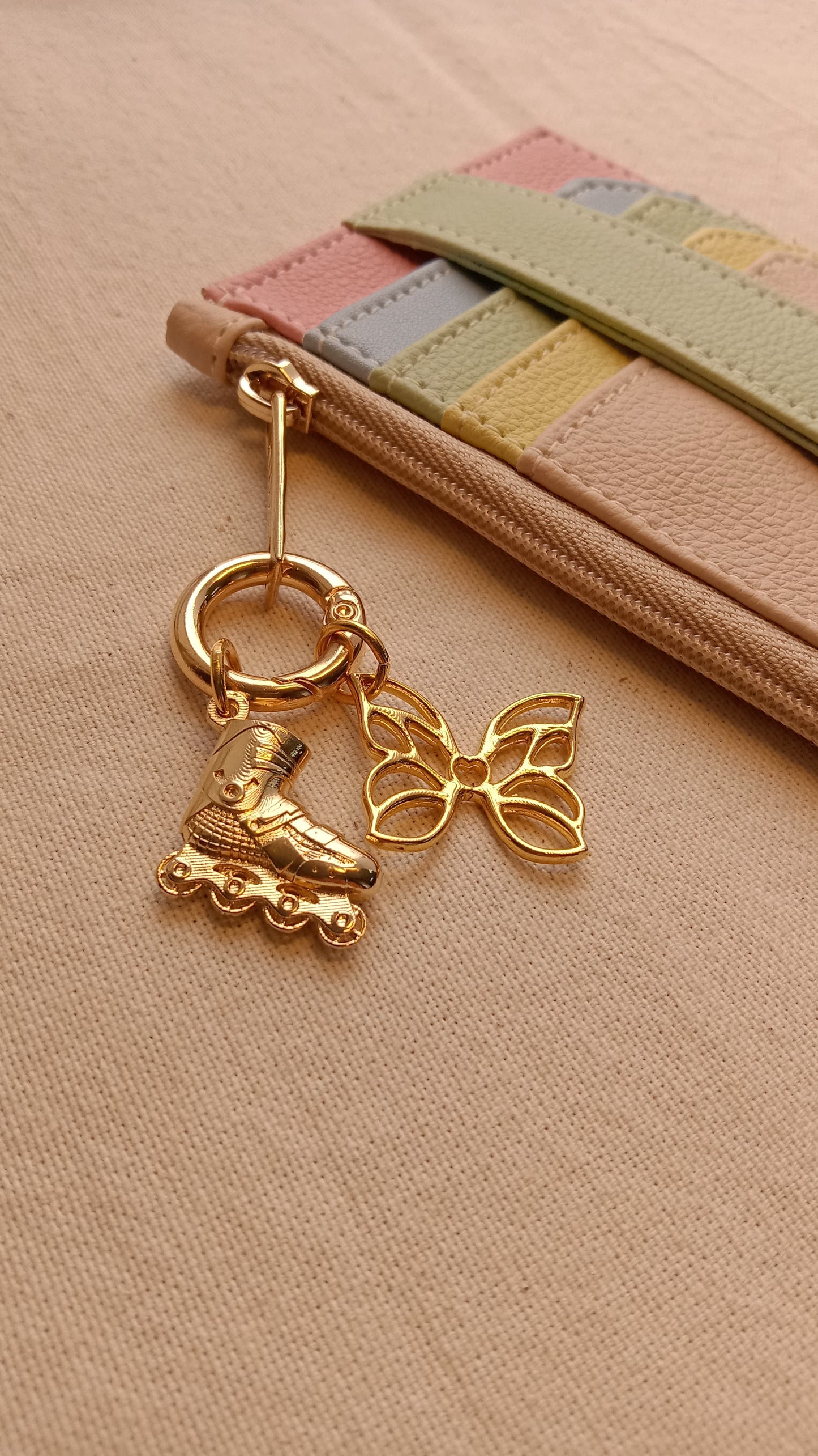 Tarjetero NIJI Multicolor Pastel X2 charms