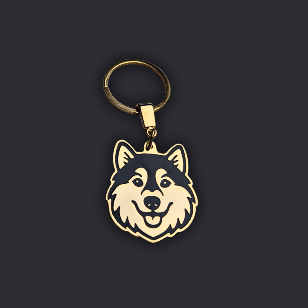 Llavero PERRO Dorado/Negro