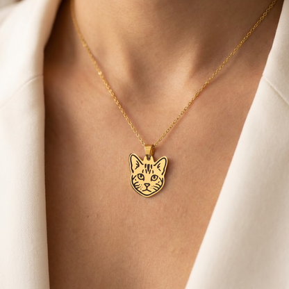 Collar Dorado GATO