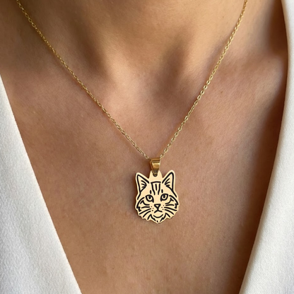Collar Dorado GATO