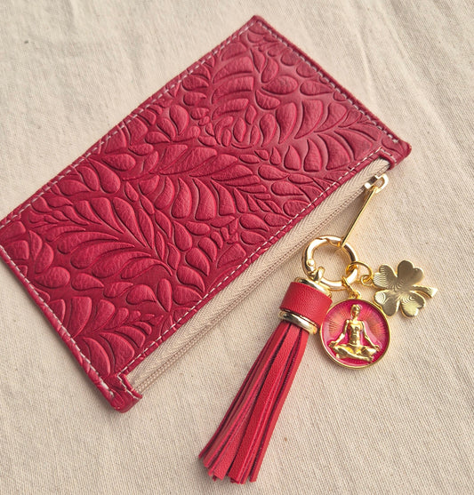 Tarjetero SHIZEN Rojo X3 charms