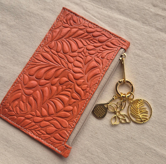 Tarjetero SHIZEN Naranja X3 charms