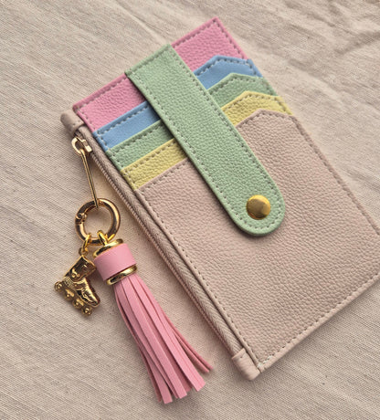 Tarjetero NIJI Multicolor Pastel X2 charms