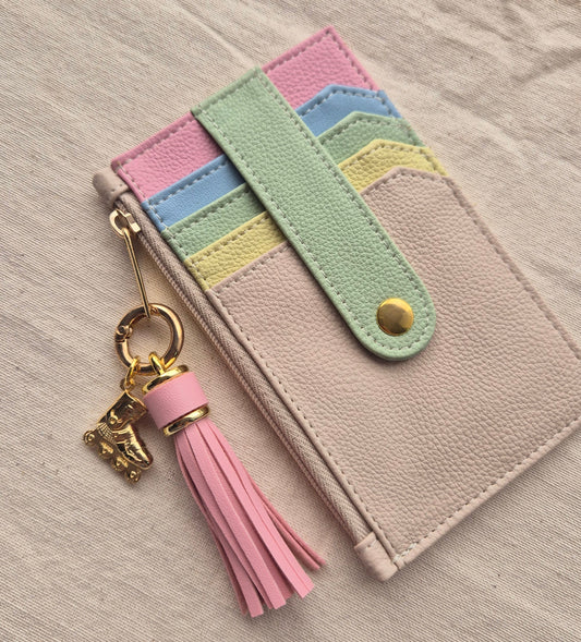 Tarjetero NIJI Multicolor Pastel X2 charms
