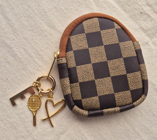 Monedero GIN Cuadros X3 charms