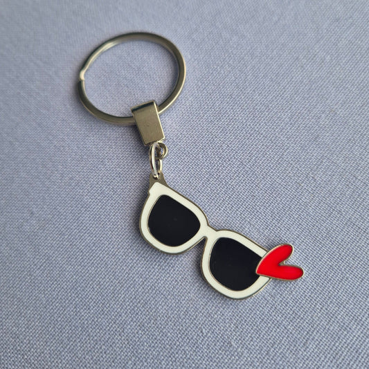 Charm Llavero Gafas Love