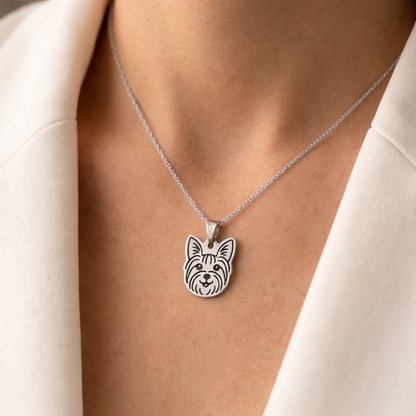 Collar Plateado PERRO