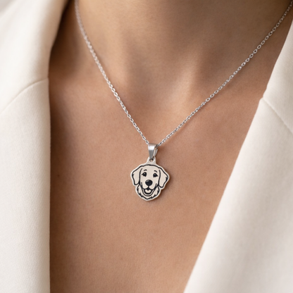 Collar Plateado PERRO