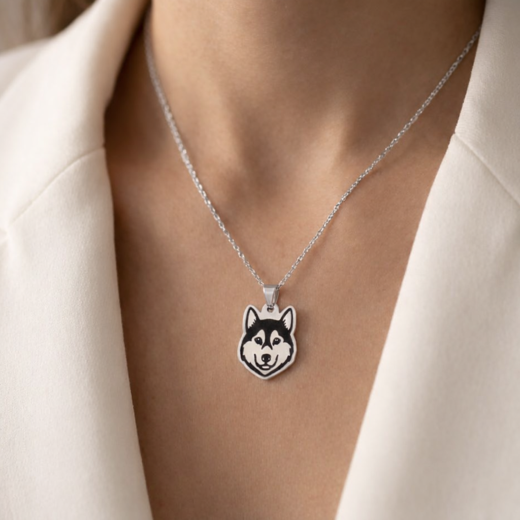 Collar Plateado PERRO