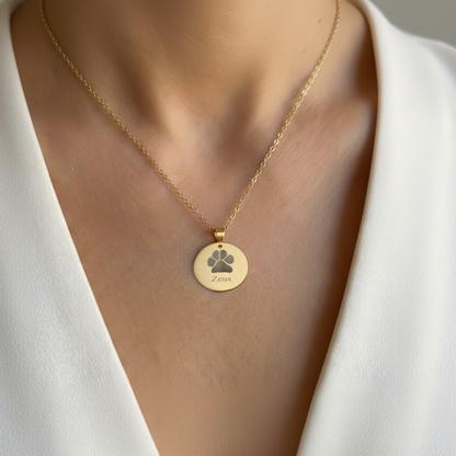 Collar huella GRABADA