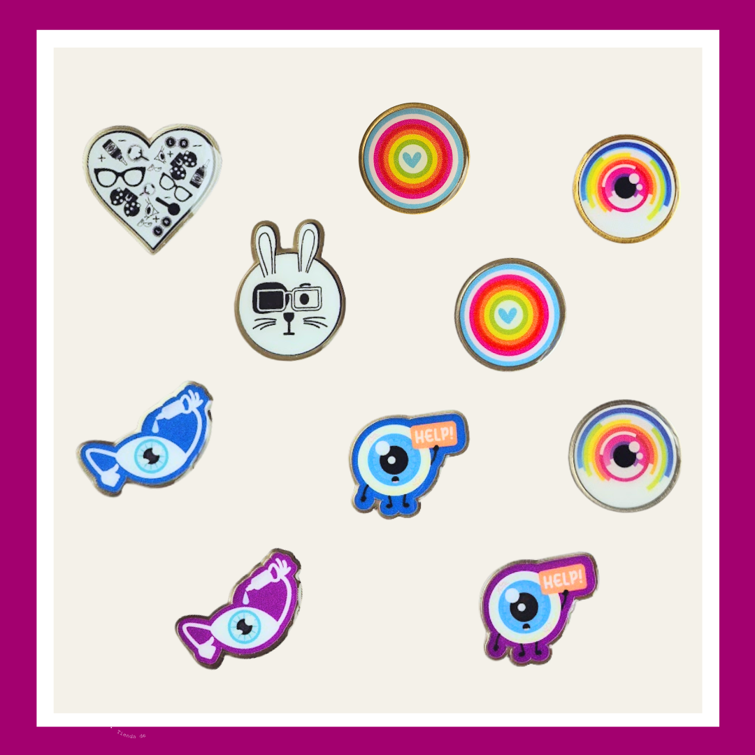 Pines Metálicos Impresos - Vision Edition