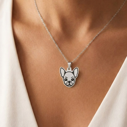 Collar Plateado PERRO