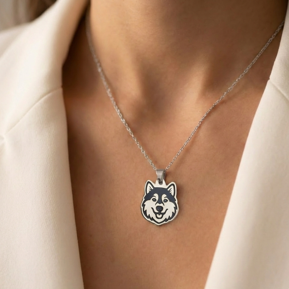 Collar Plateado PERRO