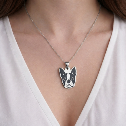 Collar Plateado PERRO