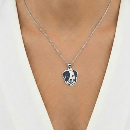 Collar Plateado PERRO