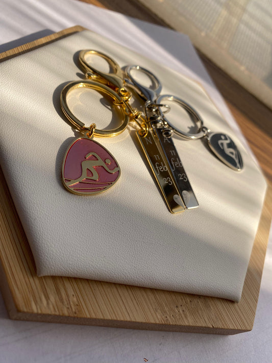 Set Llaveros X 2 - Inicial y fecha