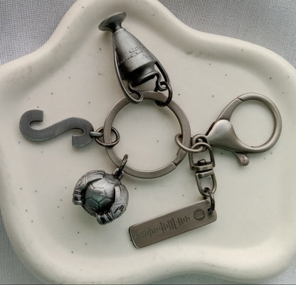 Llavero TOKIO Plata antigua X4 charms