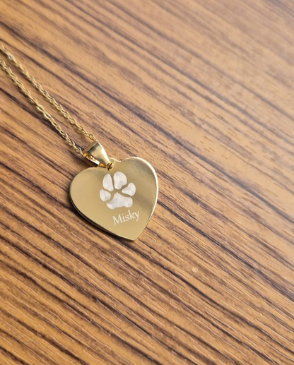 Collar huella GRABADA