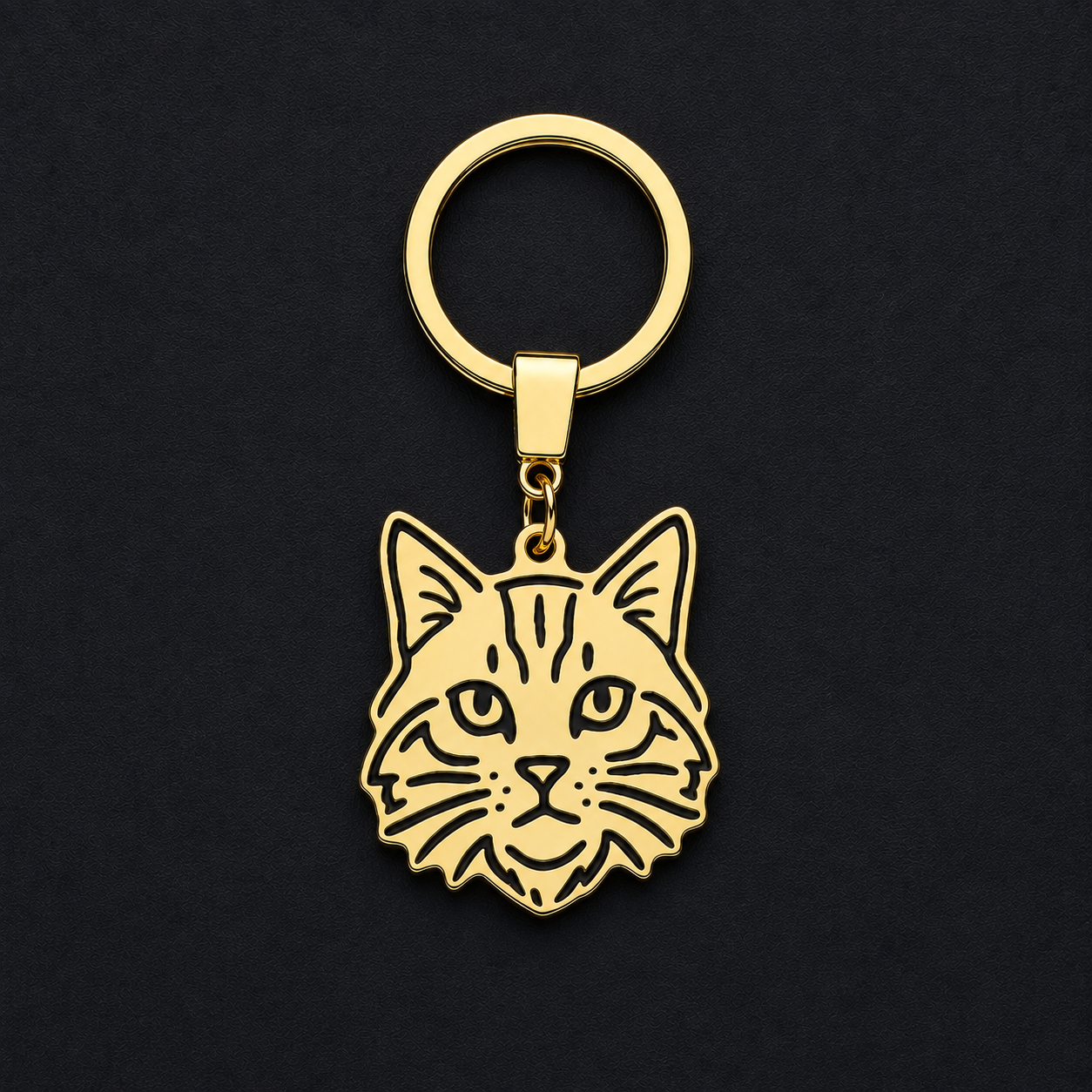 Llavero GATO dorado