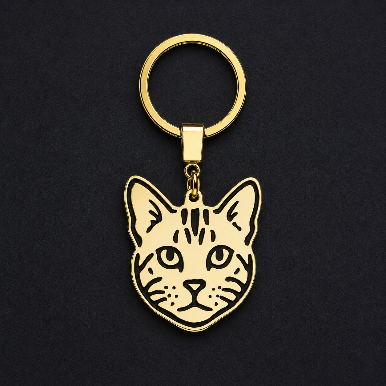 Llavero GATO dorado