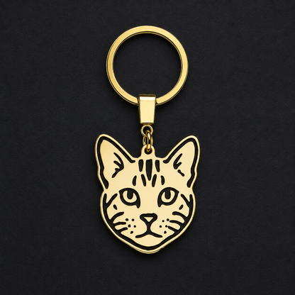 Llavero GATO dorado