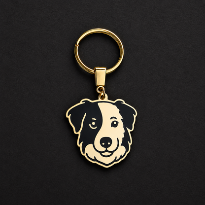 Llavero PERRO Dorado