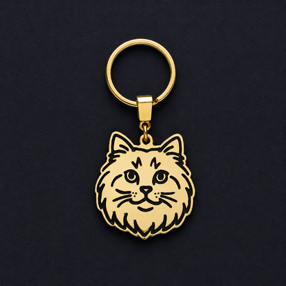 Llavero GATO dorado