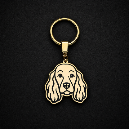 Llavero PERRO Dorado