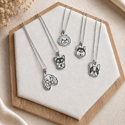 Collar Plateado PERRO