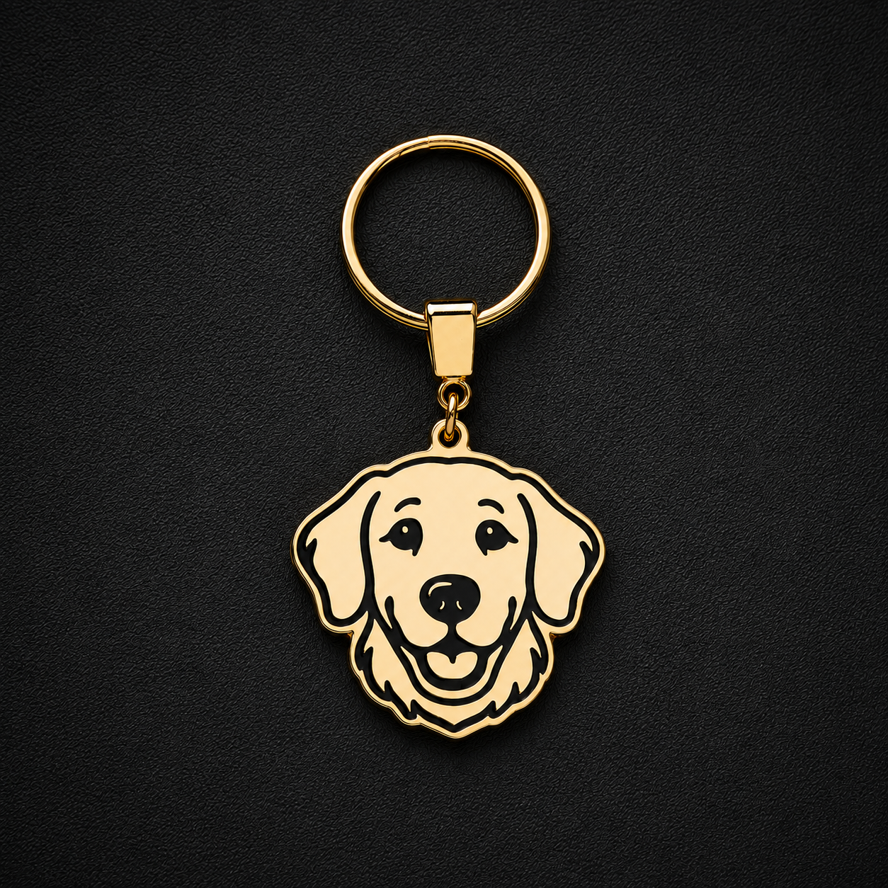 Llavero PERRO Dorado