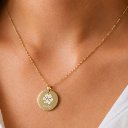 Collar huella GRABADA