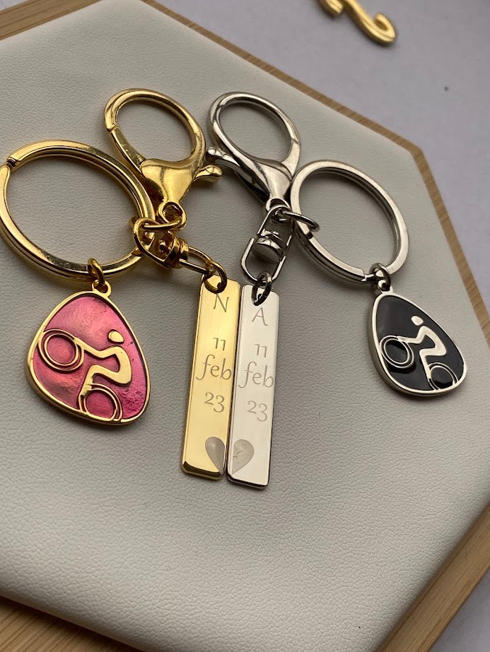 Set Llaveros X 2 - Inicial y fecha