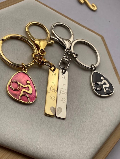 Set Llaveros X 2 - Inicial y fecha