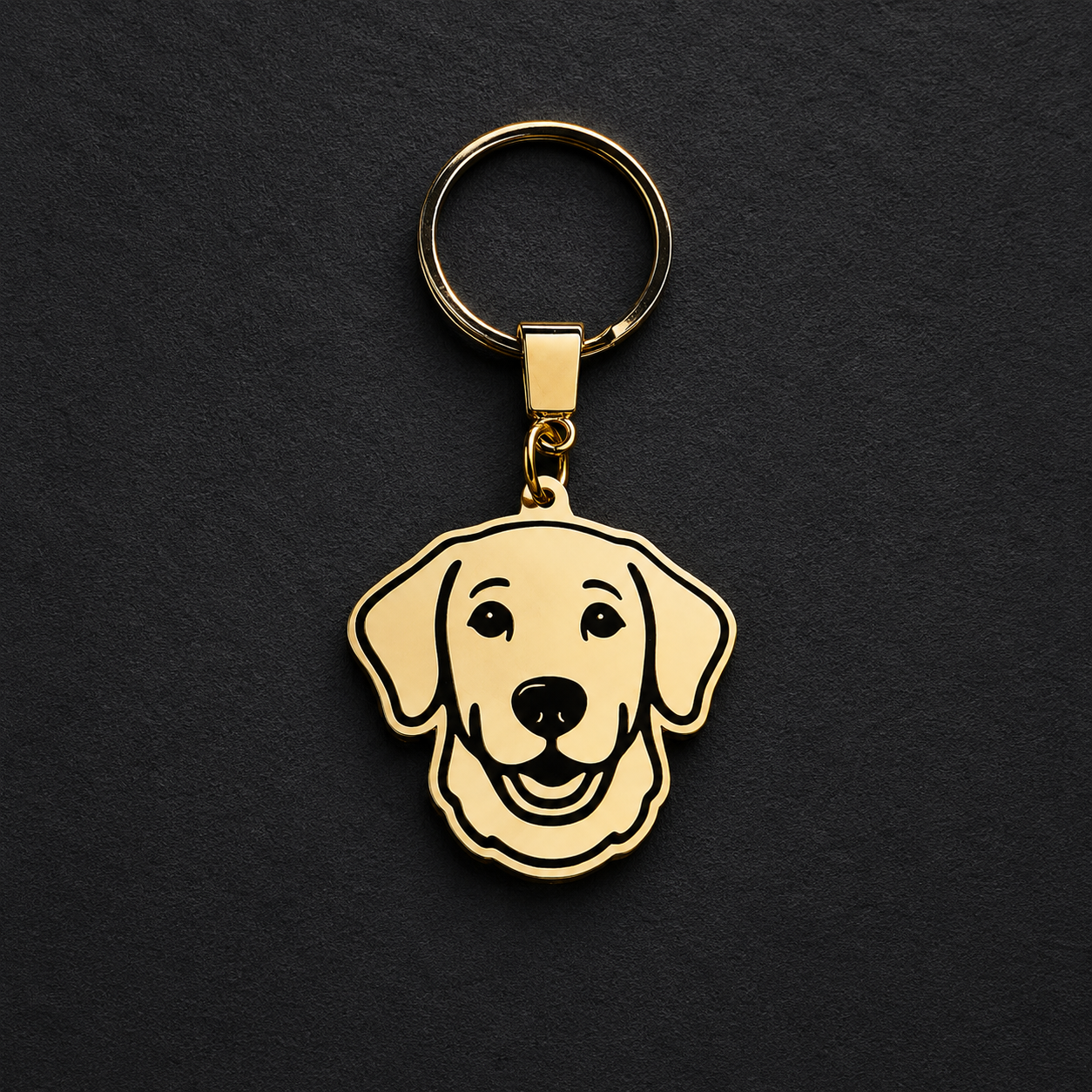 Llavero PERRO Dorado