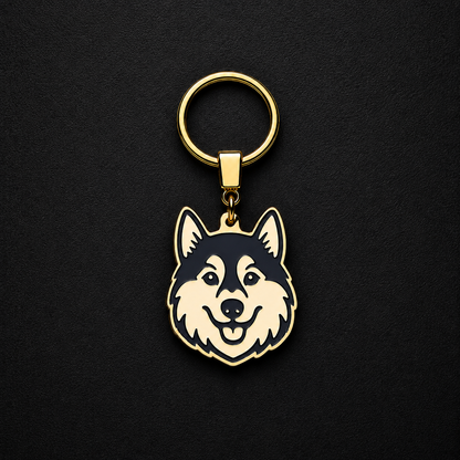 Llavero PERRO Dorado