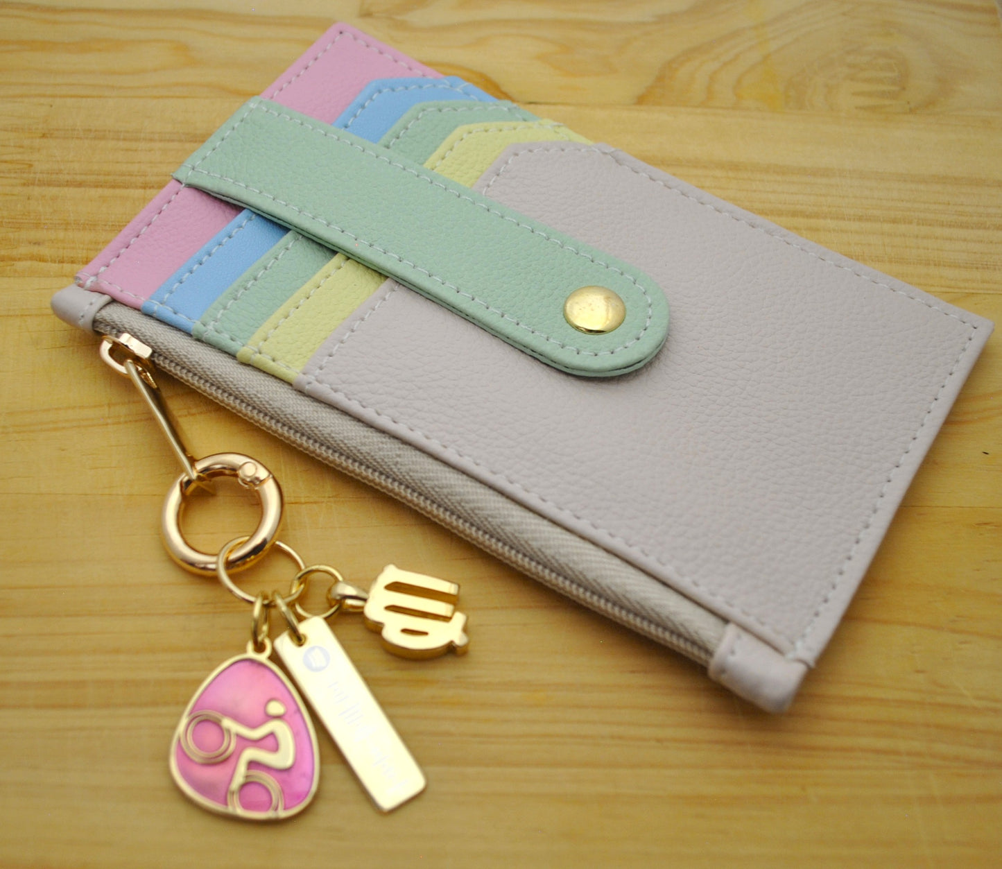 Tarjetero NIJI Multicolor Pastel X3 charms
