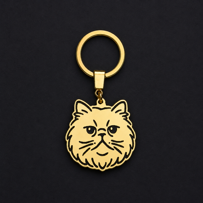 Llavero GATO dorado