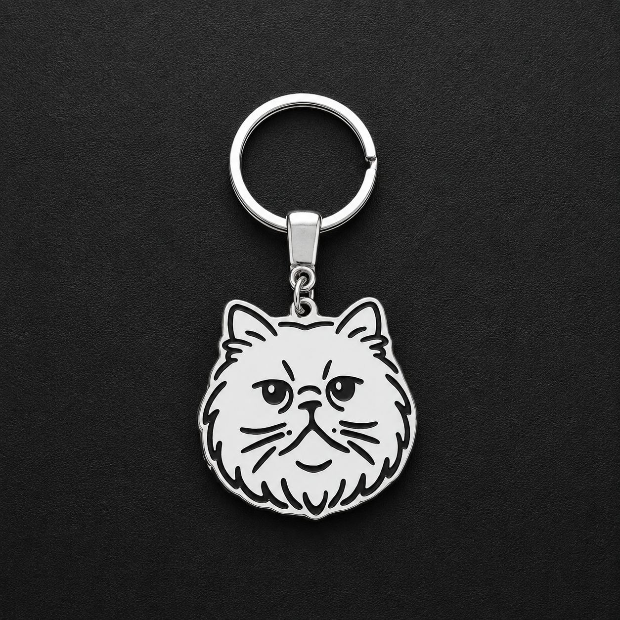 Llavero GATO Plateado