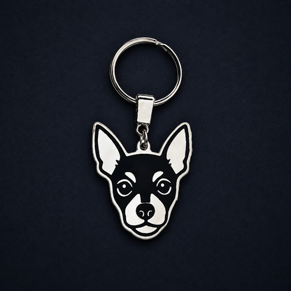 Llavero PERRO Plateado