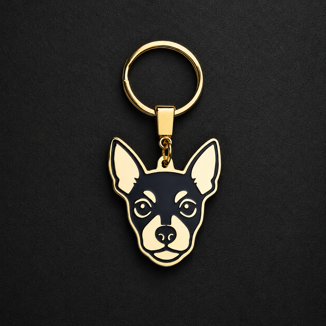 Llavero PERRO Dorado