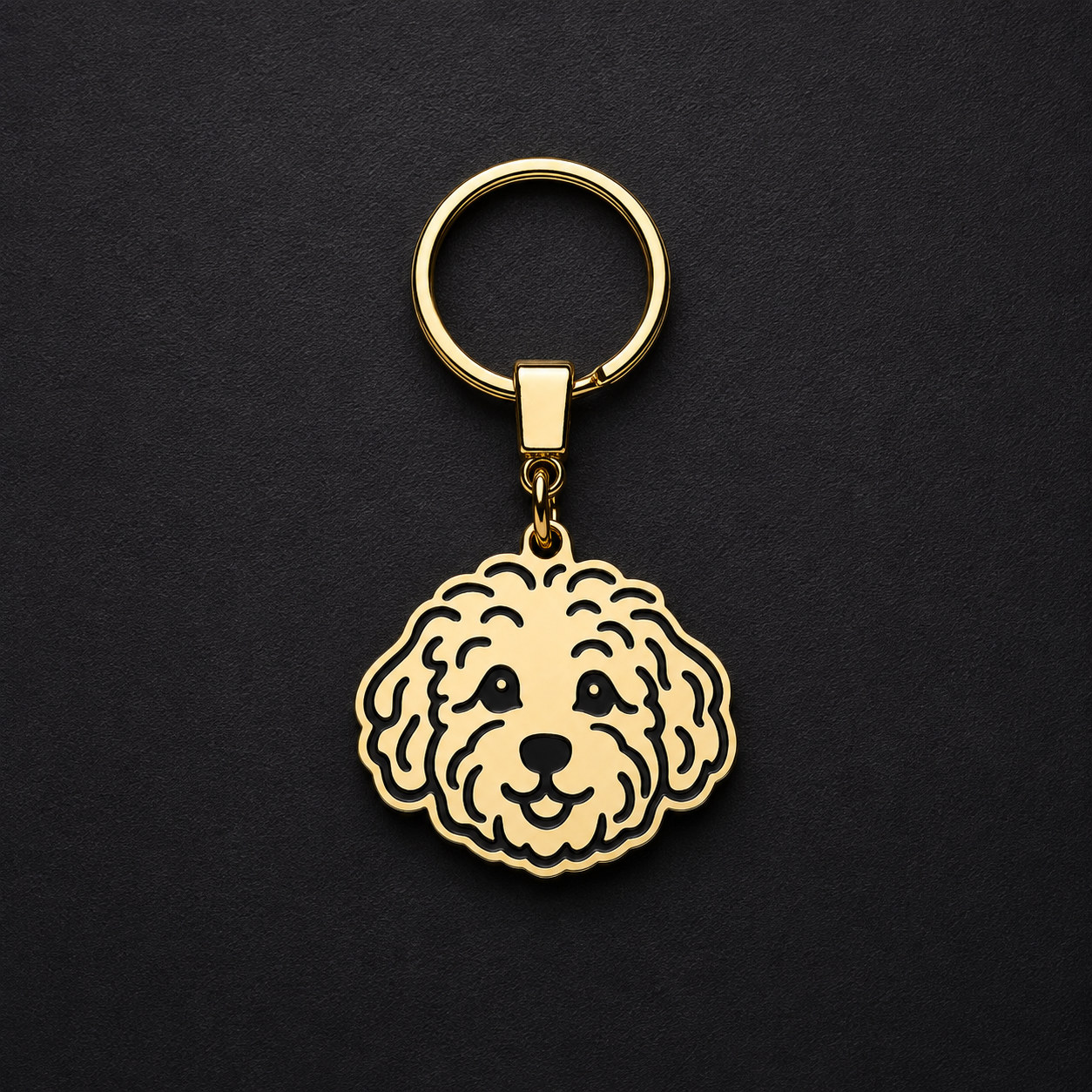 Llavero PERRO Dorado