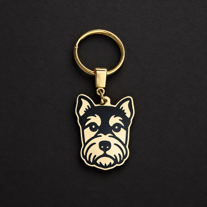 Llavero PERRO Dorado