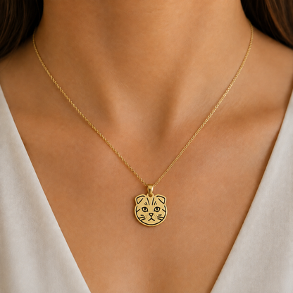 Collar Dorado GATO