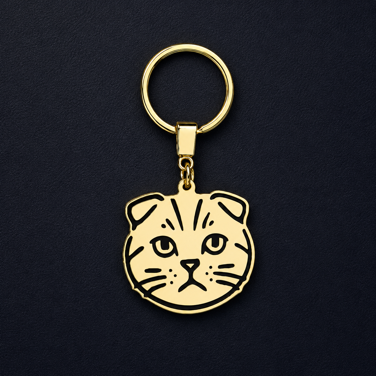 Llavero GATO dorado
