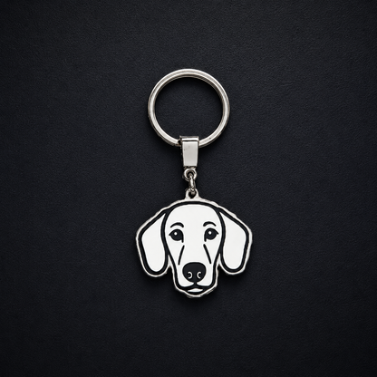 Llavero PERRO Plateado