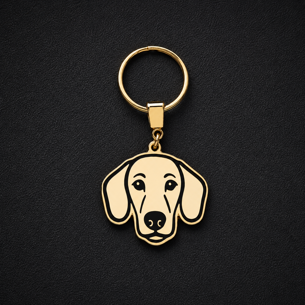 Llavero PERRO Dorado