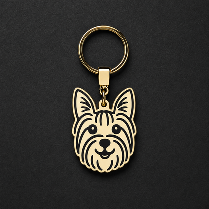 Llavero PERRO Dorado